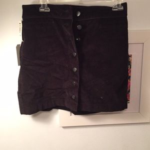 Black corduroy skirt